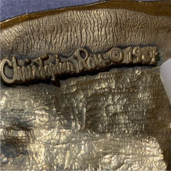 RARE Christopher Ross signed Gold Fish Women's Buckle and Belt - vintage - Picture 9 of 11